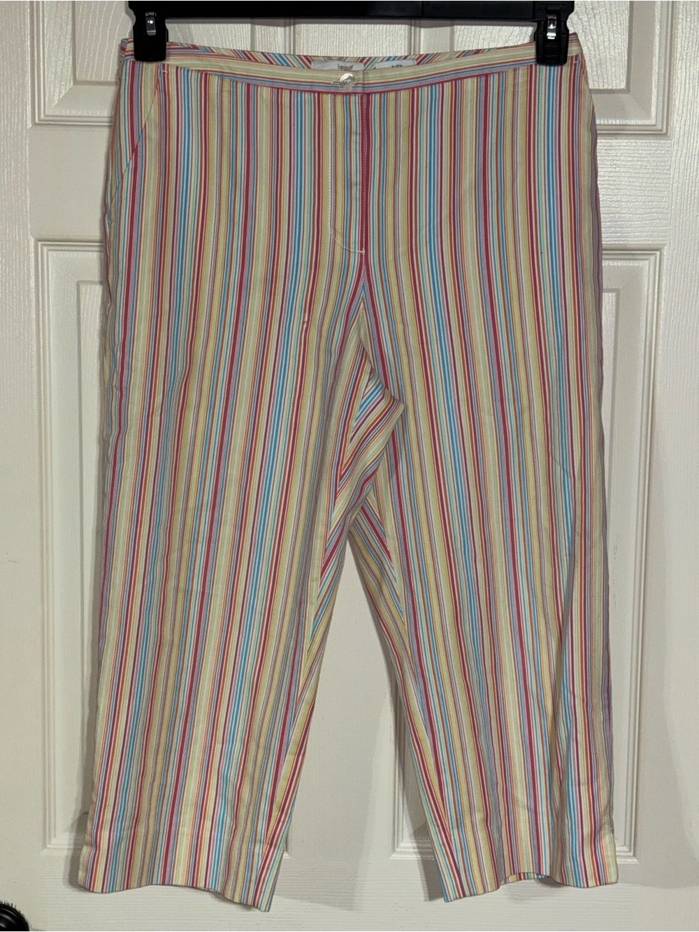 Lizgolf Women's Multicolor Stripe Capri Pants